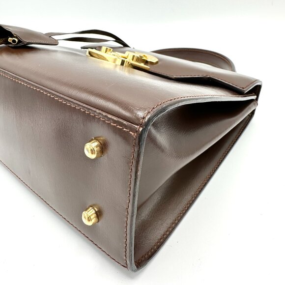 Gucci Brown GHW Top Handle w/Strap - Picture 6 of 9